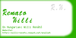 renato willi business card